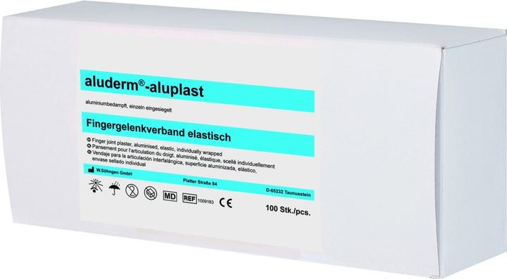 Produktbild Söhngen aluderm aluplast Fingergelenkpflaster elastisch 4x7.2cm, einzeln, 100 Stk. (1 x)