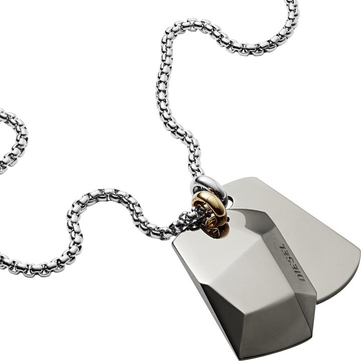 Produktbild Diesel Double Dogtags (Edelstahl, 60 - 65 cm)