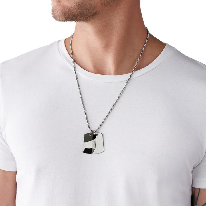 Produktbild Diesel Double Dogtags (Edelstahl, 60 - 65 cm)