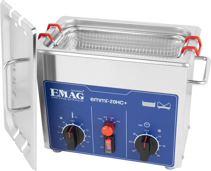Emag Emmi-20HC Plus Ultraschallreiniger Universal 120 W 2.6 l mit Heizung (40 kHz, 2600 ml)