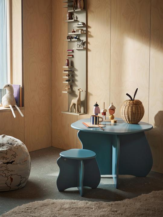 Actual product image Ferm Living Slope stool, Storm (High chair)
