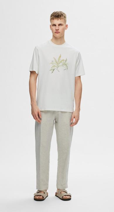 Image du produit Selected Homme T-shirt en coton imprimé (XL)