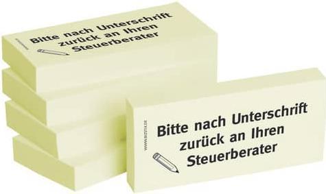 Produktbild Bizstix Notiz 'Steuerberater' 75x35mm