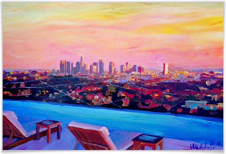 Actual product image Trenddeko Bleacher - Los Angeles (90 x 60 cm)
