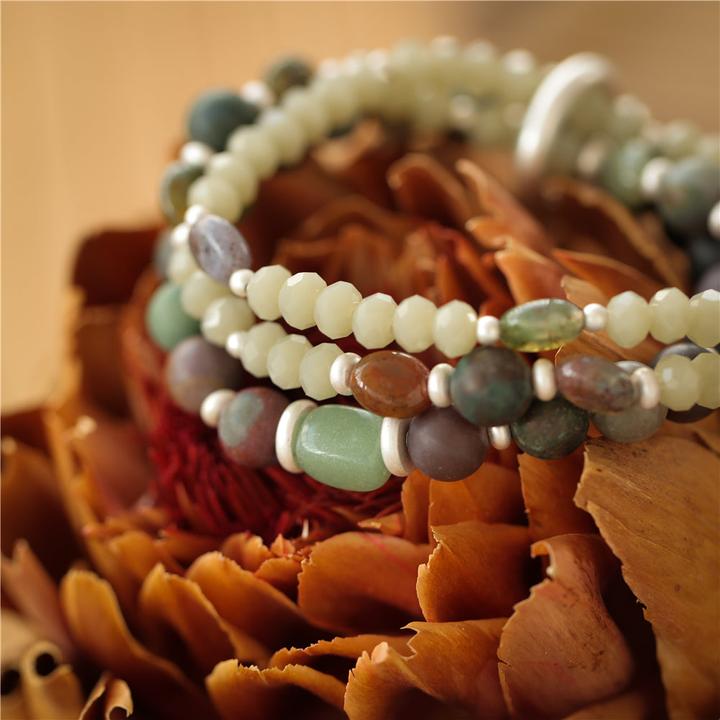 Produktbild Andreani Armband mit echter grüner Jade (8 cm, Steine)