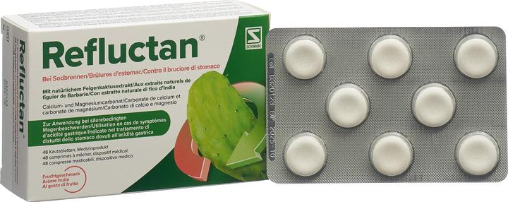 Produktbild Refluctan Kautablette Frucht (48 Stück, 284.31 ml, 94 g)