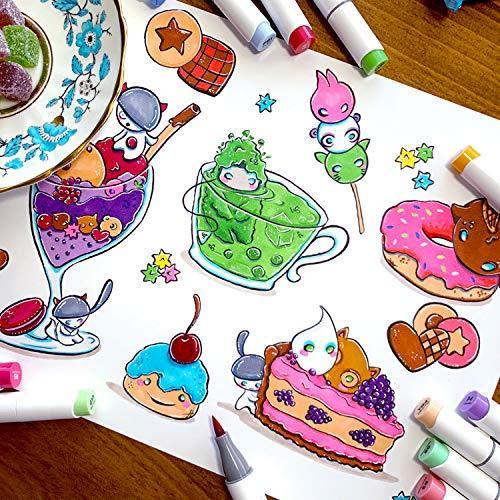 Immagine prodotto Ohuhu Set di marcatori a pennello (Multicolore, 48 x)