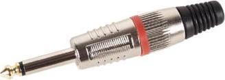 Produktbild Velleman Professional Male 6.35Mm Mono Jack Red Gold Tip