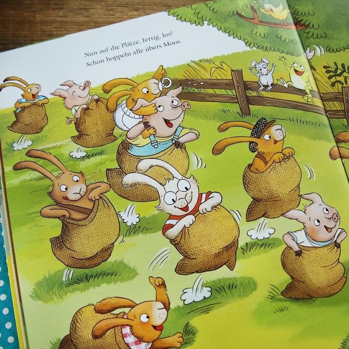 Productafbeelding Wenn sieben kleine Hasen zur Geburtstagsparty rasen (Duits, Sabine Praml, Christiane Hansen, 2024)