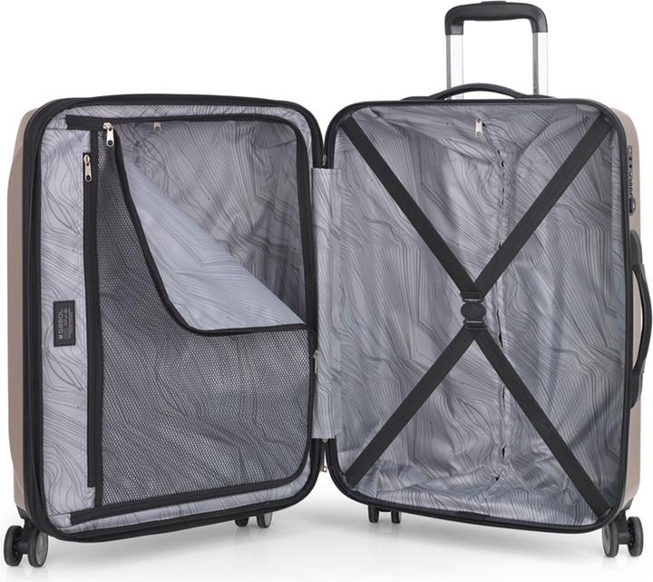 Actual product image Gabol Ocean 4-wheel suitcase set 2-piece with expansion fold (129 l)