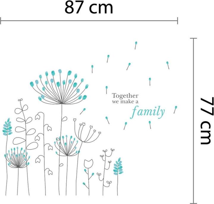 Immagine prodotto Walplus Fiori (85,5 x 85,5 cm)