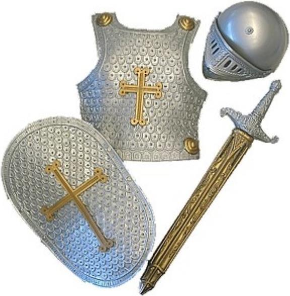Produktbild Ritterrüstung Helm, Weste, Schild, Schwert Für Kinder