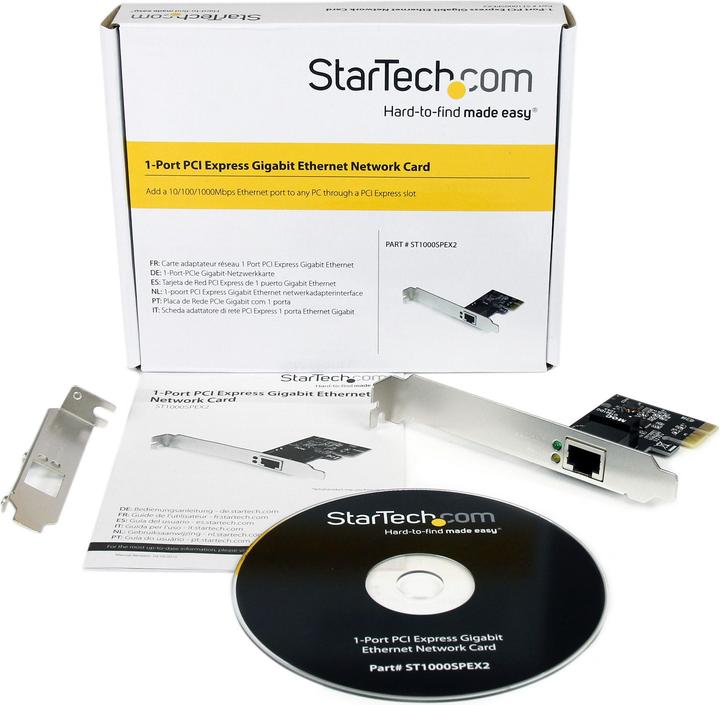 Immagine prodotto StarTech 1 Port PCI Express Gigabit Network Card (Ethernet, RJ45)