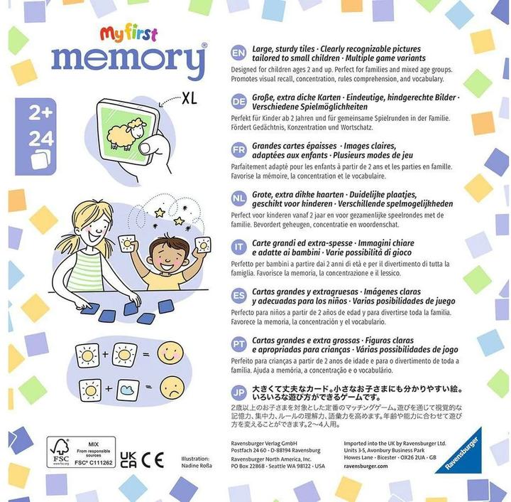Produktbild Ravensburger My first memory - Fahrzeuge (Niederländisch, Italienisch, Spanisch, Französisch, Englisch, Deutsch, Portugiesisch)