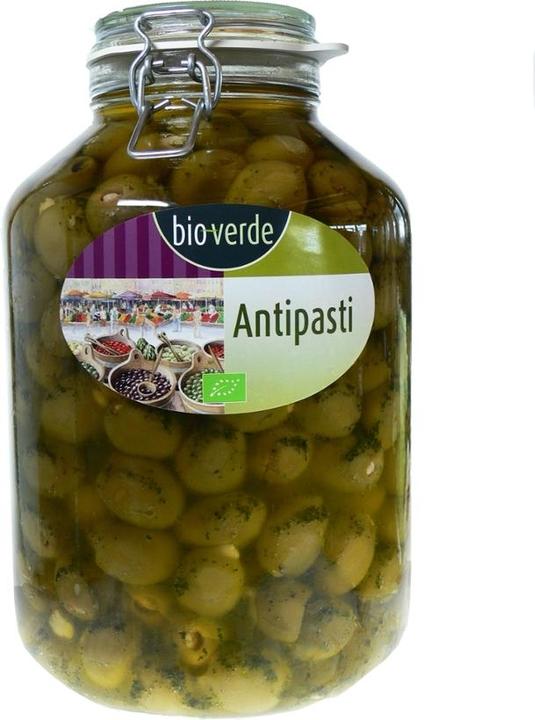Bio-verde Oliven grün mit Knoblauch in Öl - Theke (4750 g)