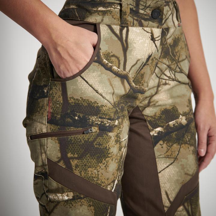Image du produit Solognac Pantalon Chasse Femme 500 Silencieux Respirant Camouflage (42)