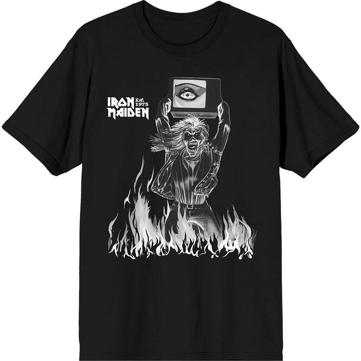 Produktbild Iron Maiden Est. 1975 Holy Smoke Flames Crop (XXL)