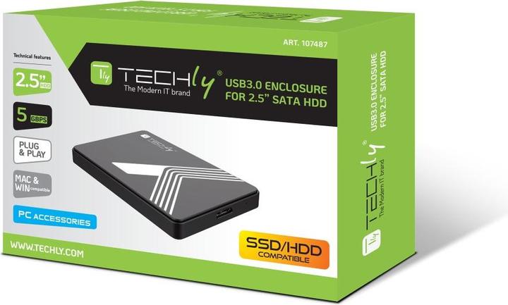 Image du produit Techly Boîtier externe USB3.0 pour SATA (2.5")