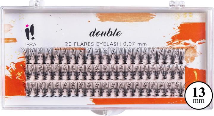 Produktbild Ibra DOUBLE 0,07-C-13 mm Wimpernbüschel 1op. (Künstliche Wimpern)