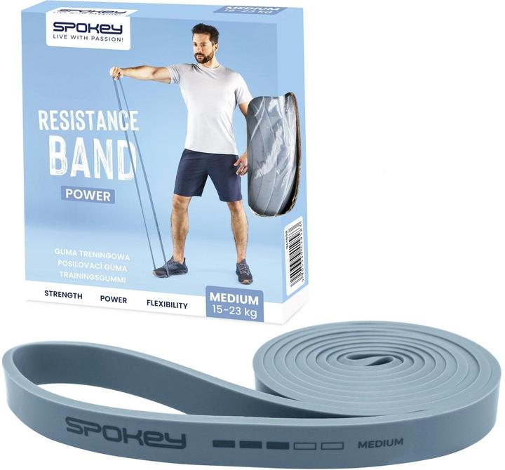 Actual product image Spokey Fitness band Power Blue, medium, 208 cm (2.08 m, Medium)
