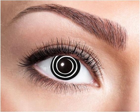 Produktbild Kontaktlinsen schwarze Spirale (Schwarz)