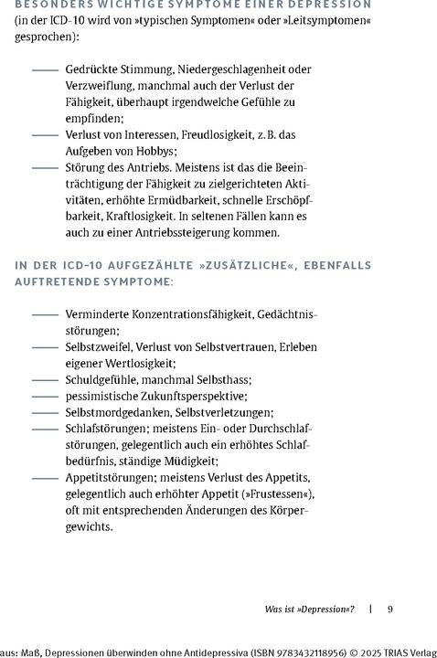 Produktbild Depressionen überwinden ohne Antidepressiva (Deutsch, Reinhard Mass, 2024)