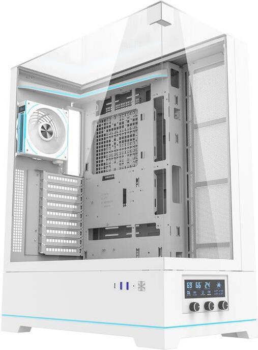Produktbild Darkflash Tech Darkflash DY450L PRO computer case with fan (white) (ATX, ITX, mATX)