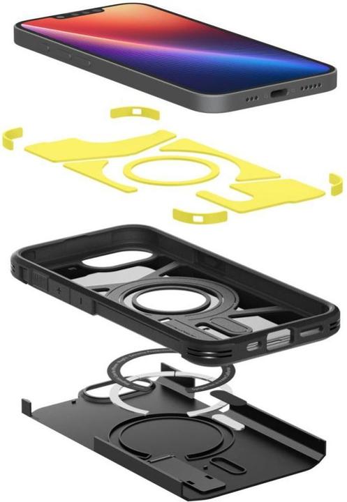 Produktbild Spigen Tough Armor MagFit iPhone SE(2025) Case - Black (Apple iPhone 16e)