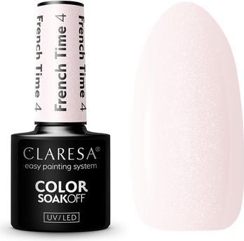 Claresa French Time UV-Nagellack 5ml - 4er-Pack