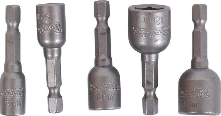 Actual product image Makita Socket set 1/4 5pcs. (12 mm, 10 mm, 13 mm)