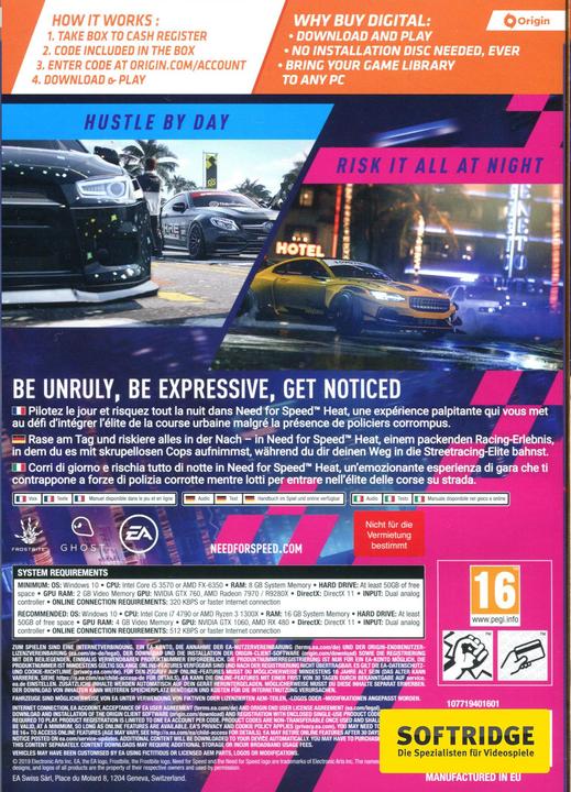 Produktbild EA Games Need for Speed - Heat (PC, Multilingual)