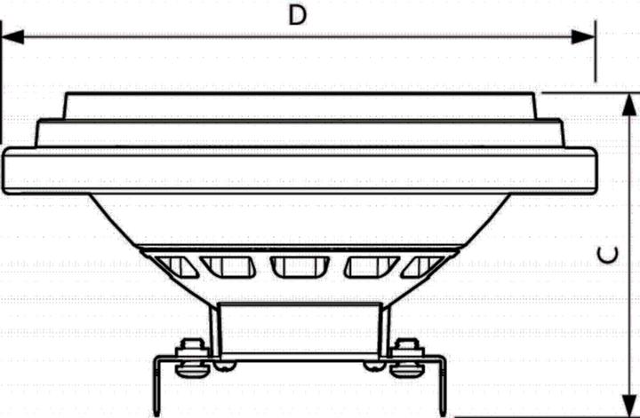 Image du produit Philips Ampoule LED à réflecteur G53 AR111 20W G 3000K 1270lm ws kl 45° AC Ø111x62mm 230V (G53, 20 W, 1270 lm, 1 x, G)