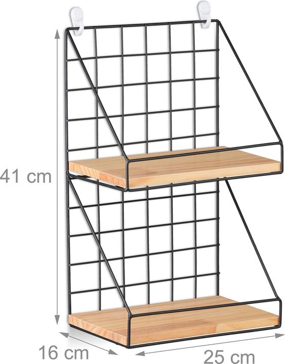 Actual product image Relaxdays Wall shelf (25 x 26 x 41 cm)