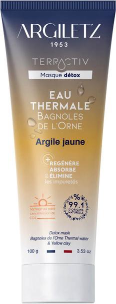 Argiletz Gesichts Maske "Terractiv"für reine Haut mit gelber Tonerde und Thermalwasser aus Bagnoles de l'Orn