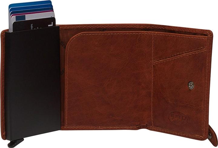 Produktbild The Chesterfield Brand Antique Buff Kreditkartenetui RFID Schutz Leder 7 cm