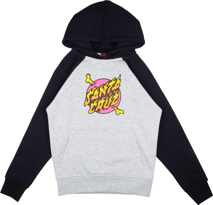 Santa Cruz Youth Crossbone Dot Raglan Hood (8, 9, 10)