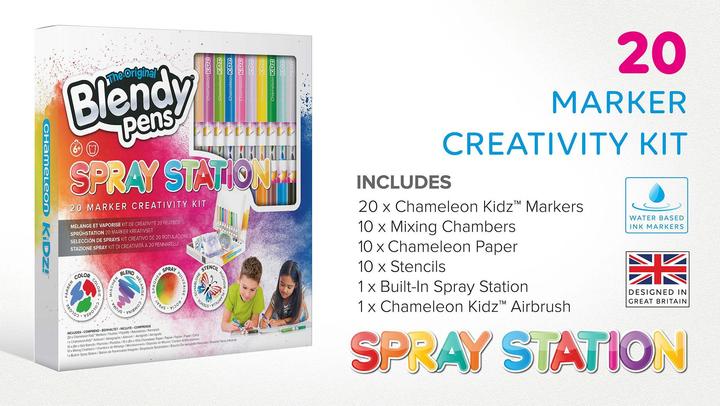 Actual product image Chameleon Airbrush Spray Station (Multicoloured, 20 x)