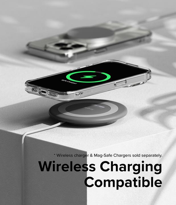 Actual product image Ringke iPhone 15 Pro Case Fusion Magnetic Matte Clear (Apple iPhone 15 Pro)