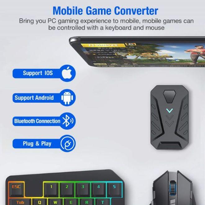 Produktbild MU Classic 4 in 1 Gaming Set - Einhandtastatur, Maus und Maus/Tastatur Converter (DE, Kabelgebunden)