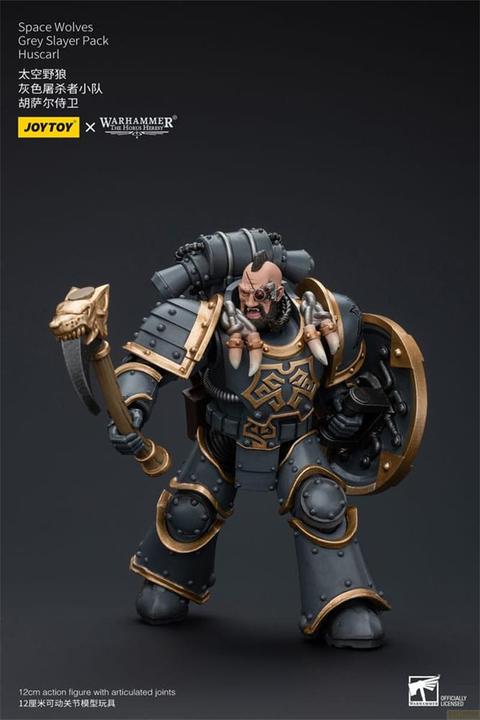 Produktbild Joy Toy Warhammer The Horus Heresy Actionfigur 1/18 Space Wolves Grey Slayer Pack Huscarl 12 cm