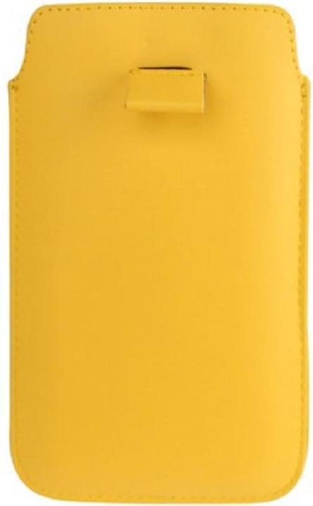 Produktbild König Design Handyhülle Tasche Slide Hülle Gelb (Samsung Galaxy Note)