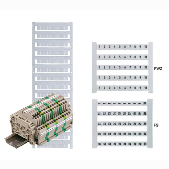 Produktbild Weidmüller Klemmenmarkierung ws RM=6mm 851-900 0468660851