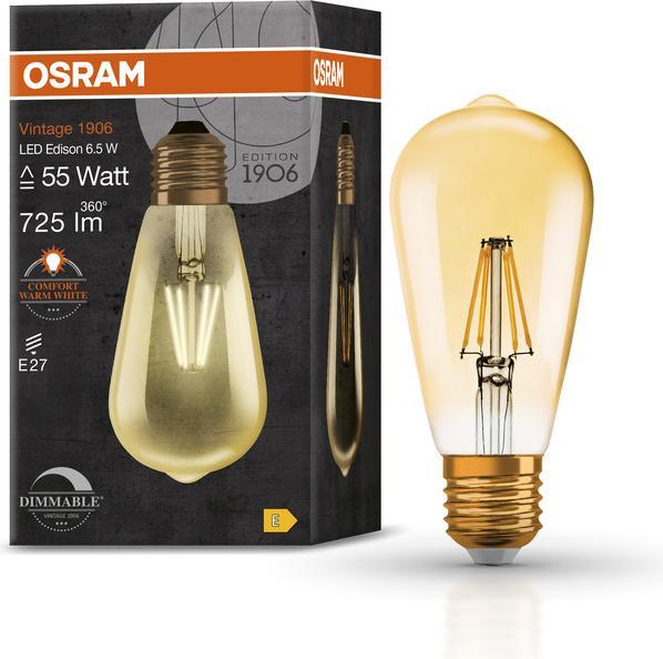 Actual product image Osram Retrofit Classic (E27, 6.50 W, 725 lm, 1 x, E)