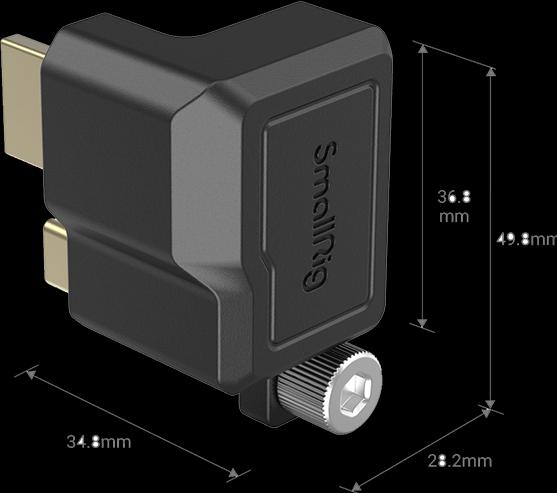 Image du produit SmallRig Adaptateur HDMI & USB-C Right-Angle pour BMPCC 6K Pro 3289