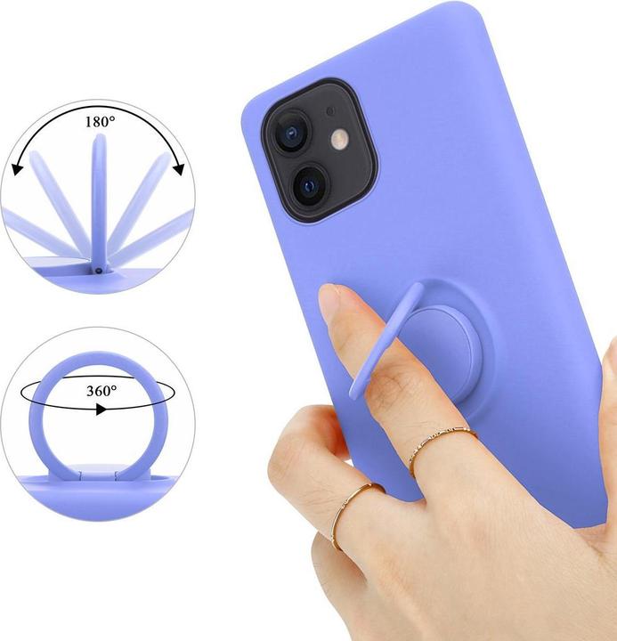 Actual product image Cadorabo TPU Liquid Ring Silicone Case Cover (Apple iPhone 12 mini)