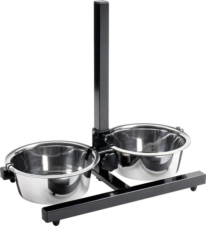 Actual product image Hunter Basic dog bar with 2 stainless steel bowls (2.70 l)