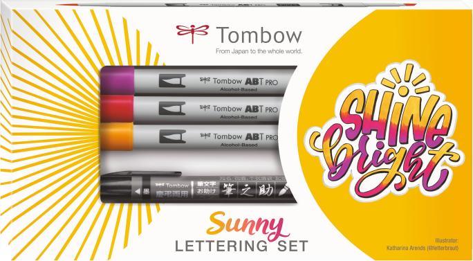 Immagine prodotto Tombow Abbot Pro Sunny Lettering Set (Multicolore, 3 x)