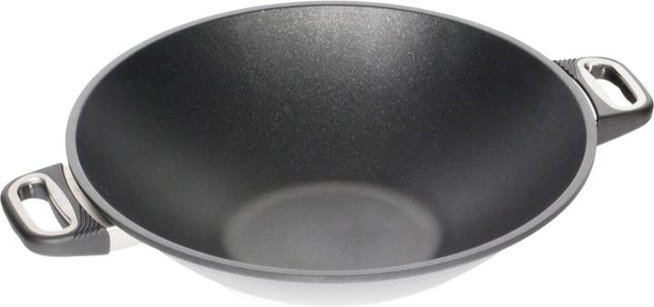 Image du produit AMT FONTE DE GASTRO, wok adapté à l'induction ø : 360 mm avec poignées latérales (36 cm, Wok)