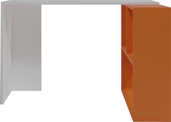 Weiss und Orange