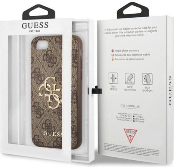 Produktbild Guess GUHCI84GMGBR iPhone 7/8/SE 2020/2022 brązowy/brown hardcase 4G Big Metal Logo (Apple iPhone 7, Apple iPhone SE (2nd Gen), Apple iPhone SE (3rd Gen))